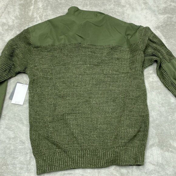 Bass Outdoor Mixed Sweater Deep Depths Green L NWT 6387 - Picture 4 of 9